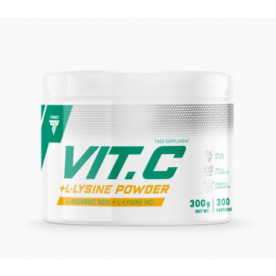 TREC uztura vitamīns C + L -lysin, pulveris - 300 g – madala kalorsusega toode firmalt TREC NUTRITION, osta SportFit-ist