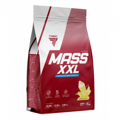 Mass XXL Banana "Treec uzturs", 1000 g – madala kalorsusega toode firmalt TREC NUTRITION, osta SportFit-ist