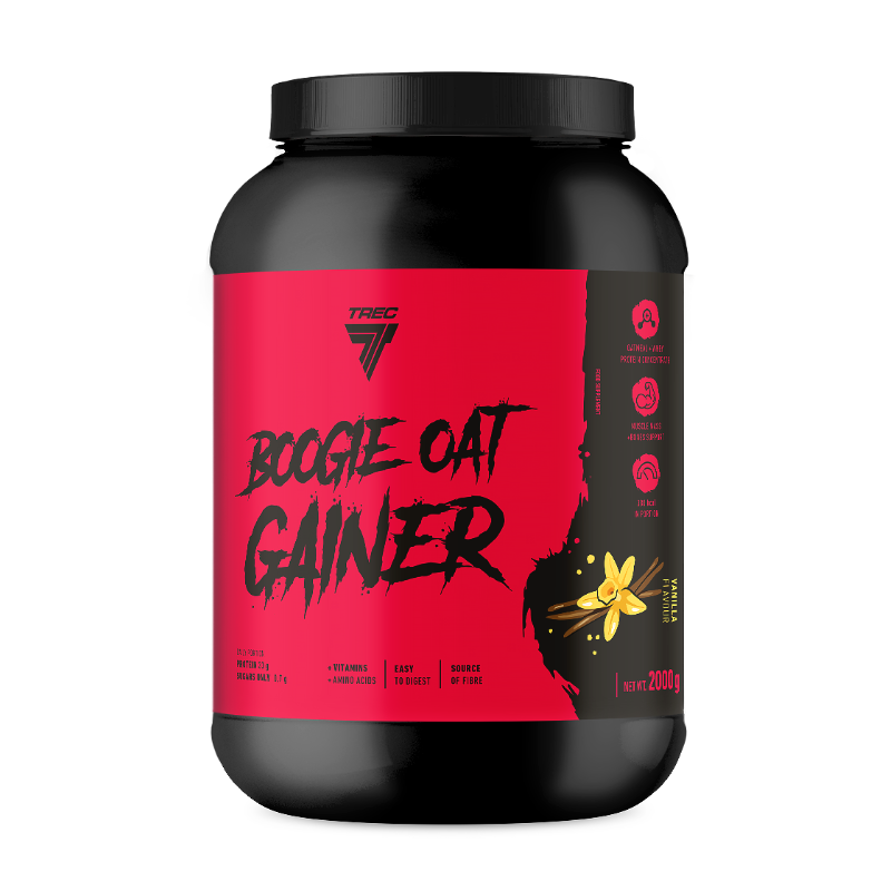 Boogie auzu gainer (auzas) vaniļas "Treec Nutrition", 2000 g