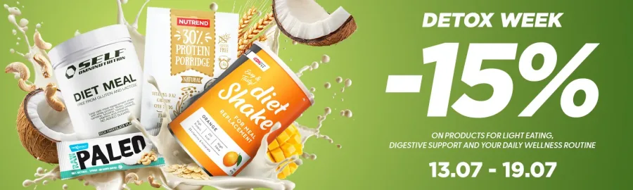 Detoksa nedēļa -15% vieglākam uzturam un labsajūtai