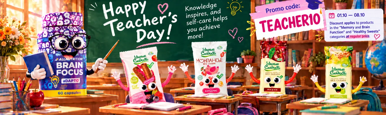 Happy Teacher’s Day! −10% with TEACHER10