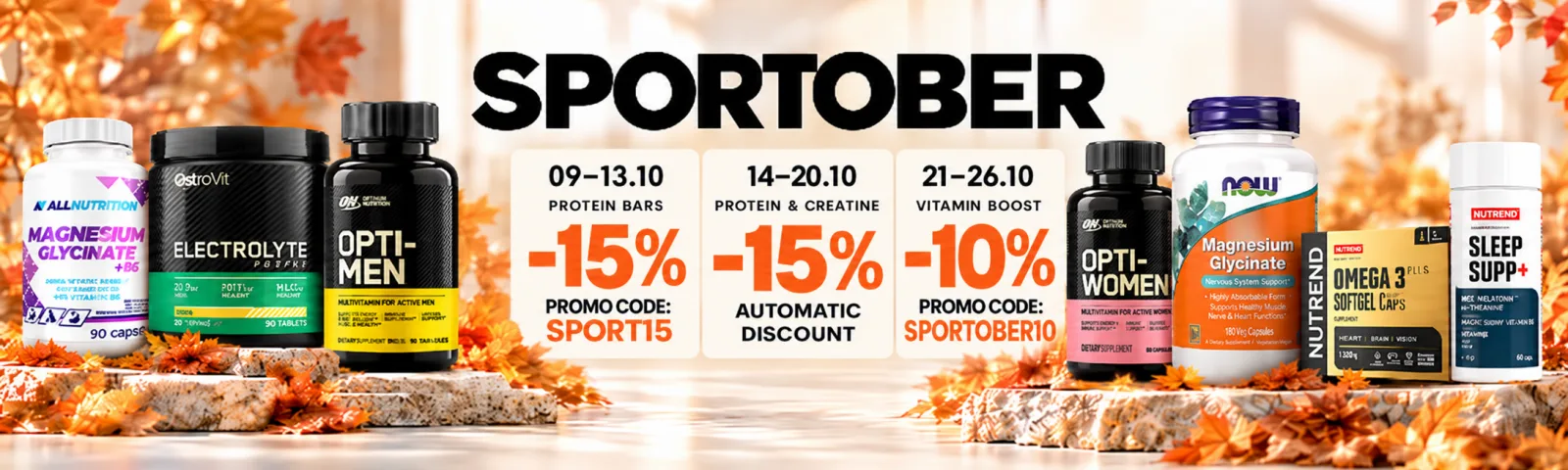 SPORTOBER: Витамины и минералы −10%