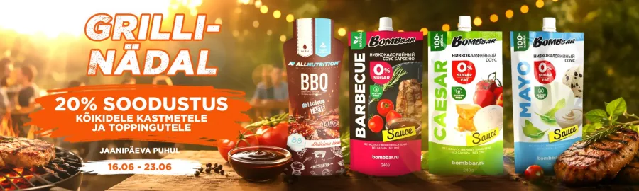 Grillinädal -20% kastmetele ja toppingutele
